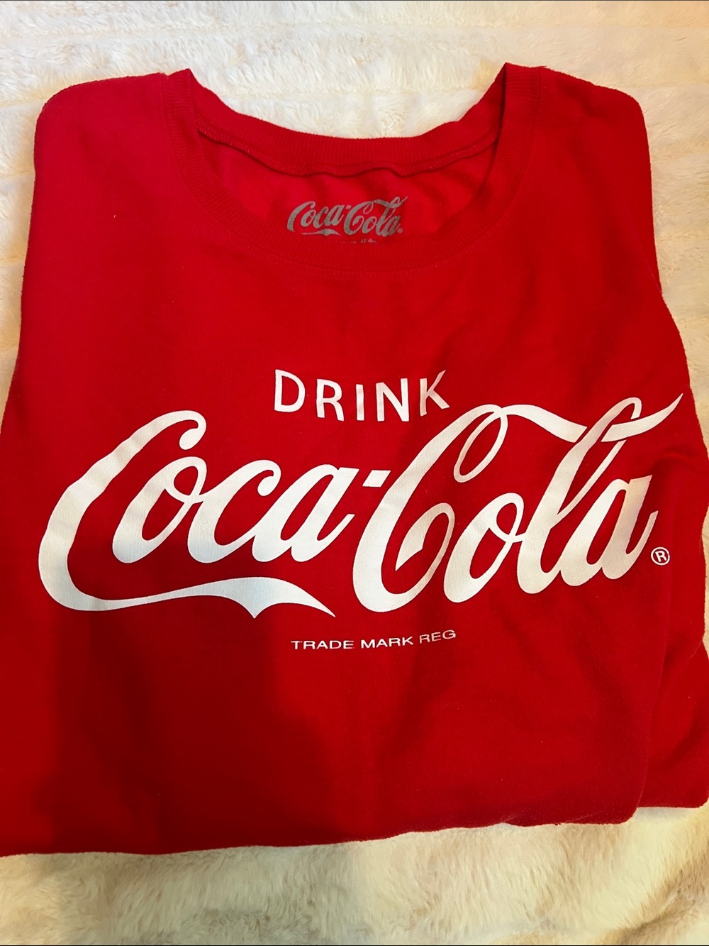 Coca-Cola Red Tee with White Script Logo